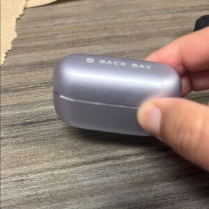 Silver Earbud Headphones